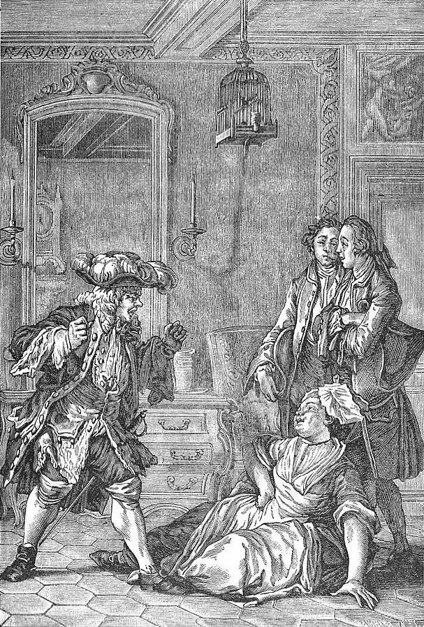 Гравюра Жана-Мишеля Моро для издания «Мещанина во&nbsp;дворянстве» 1773&nbsp;г.