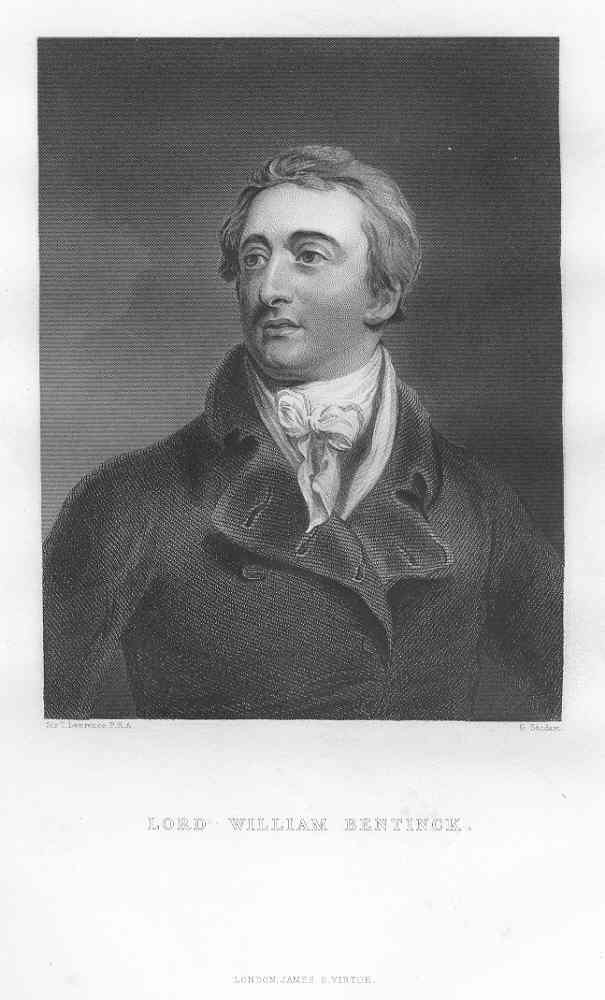 Лорд Уильям Бентинк, генерал-губернатор Индии в&nbsp;1828-35&nbsp;гг.
