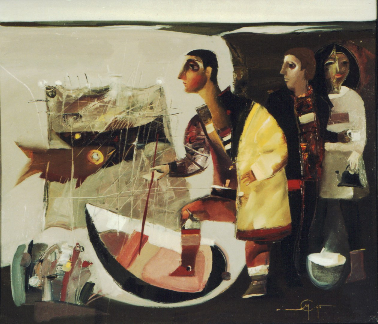 «На&nbsp;островах». Холст, масло. 70×80. 1995.