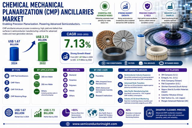 CMP Ancillaries Market CAGR 7.1% by 2034