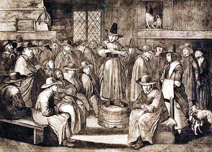Встреча квакеров, XVII век