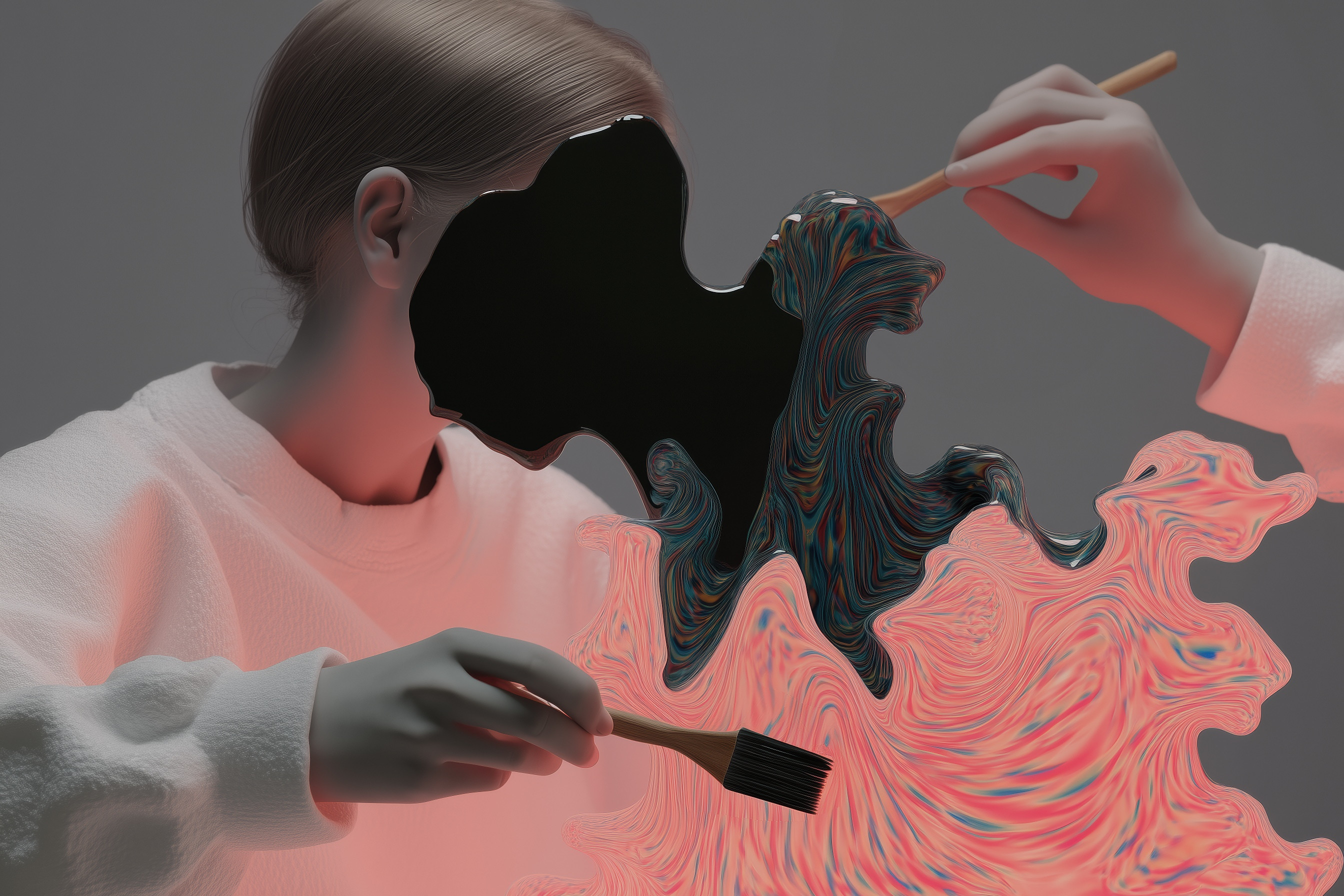 Из серии «Позволь себе» (Allow Yourself) от нейрохудожницы Mindeye