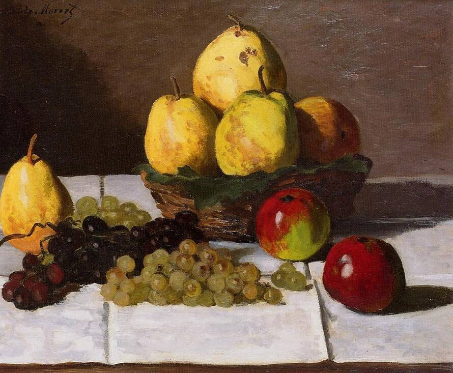 Натюрморт с&nbsp;грушами и&nbsp;виноградом (1867) Клод Моне