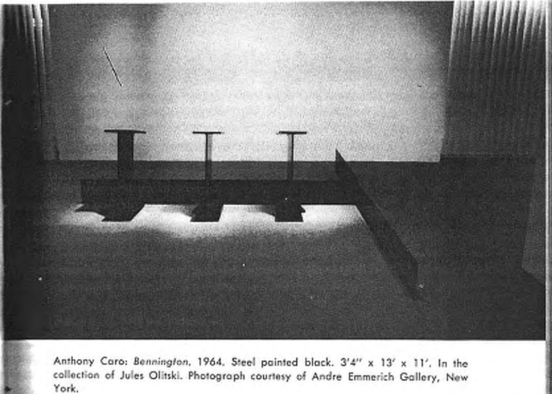 Энтони Каро. Беннингтон. 1964. Сталь, покрашенная в&nbsp;черный.