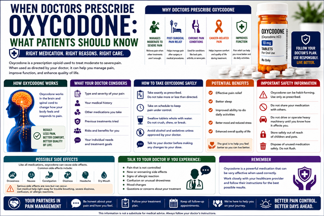 When Doctors Prescribe Oxycodone: What Patients Should Know