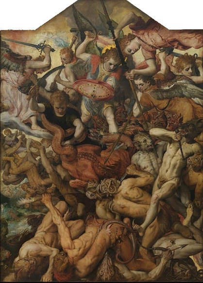 Флорис, Франс Падение мятежных Ангелов (1554)