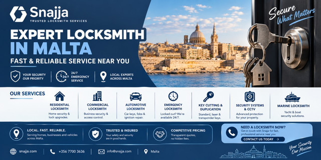 Professional Locksmith in Malta | Car, Home & Office