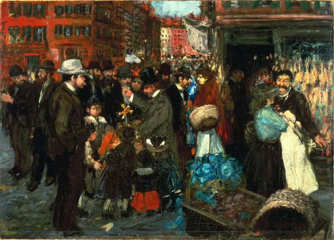 На&nbsp;примере картины Джорджа Люкса «Хестер-стрит» 1905&nbsp;г. 