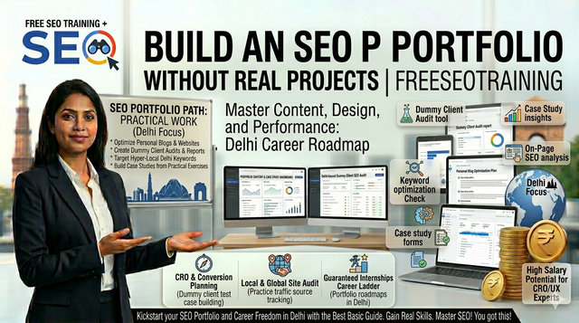 Build an SEO Portfolio Without Real Projects | FreeSEOTraining