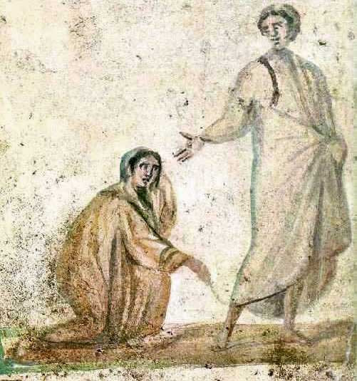 «Явление Христа Марии». Фреска из&nbsp;римских катакомб 