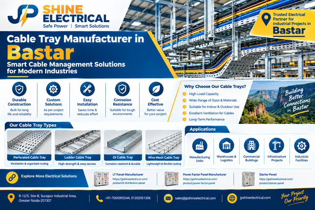 Cable Tray Manufacturer in Bastar – Smart Cable Management for Modern Industries