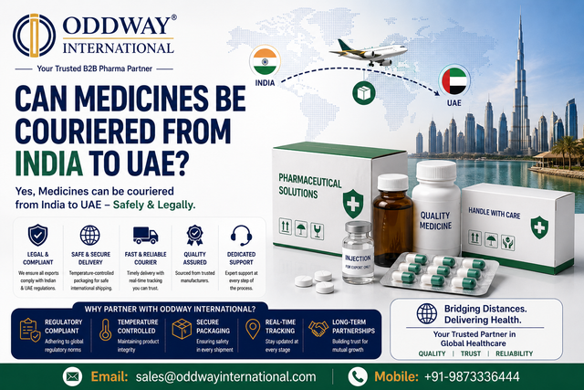 Understanding Medicine Courier Pathways from India to UAE - Oddway