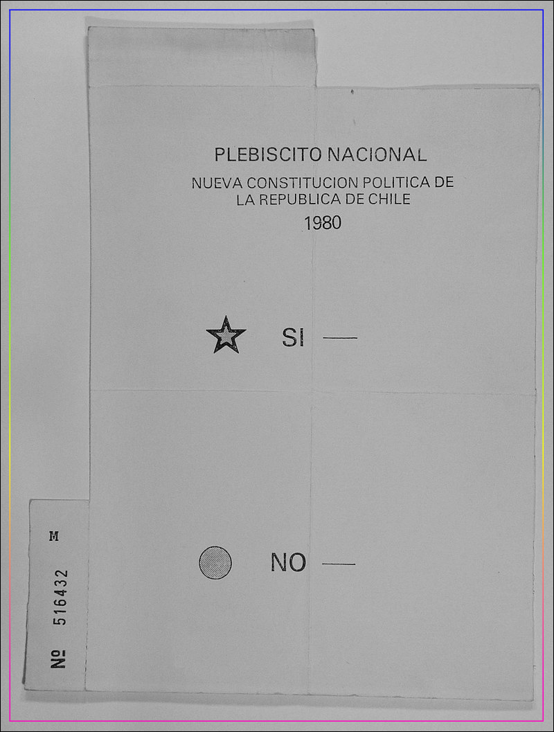 Конституция плебисцита 1980 года. Источник: http://www.museodelamemoria.cl