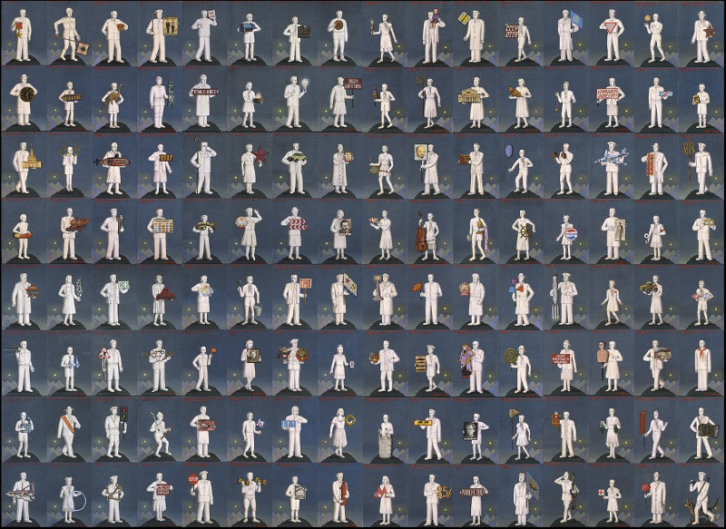 Гриша Брускин. Фундаментальный лексикон. 1986