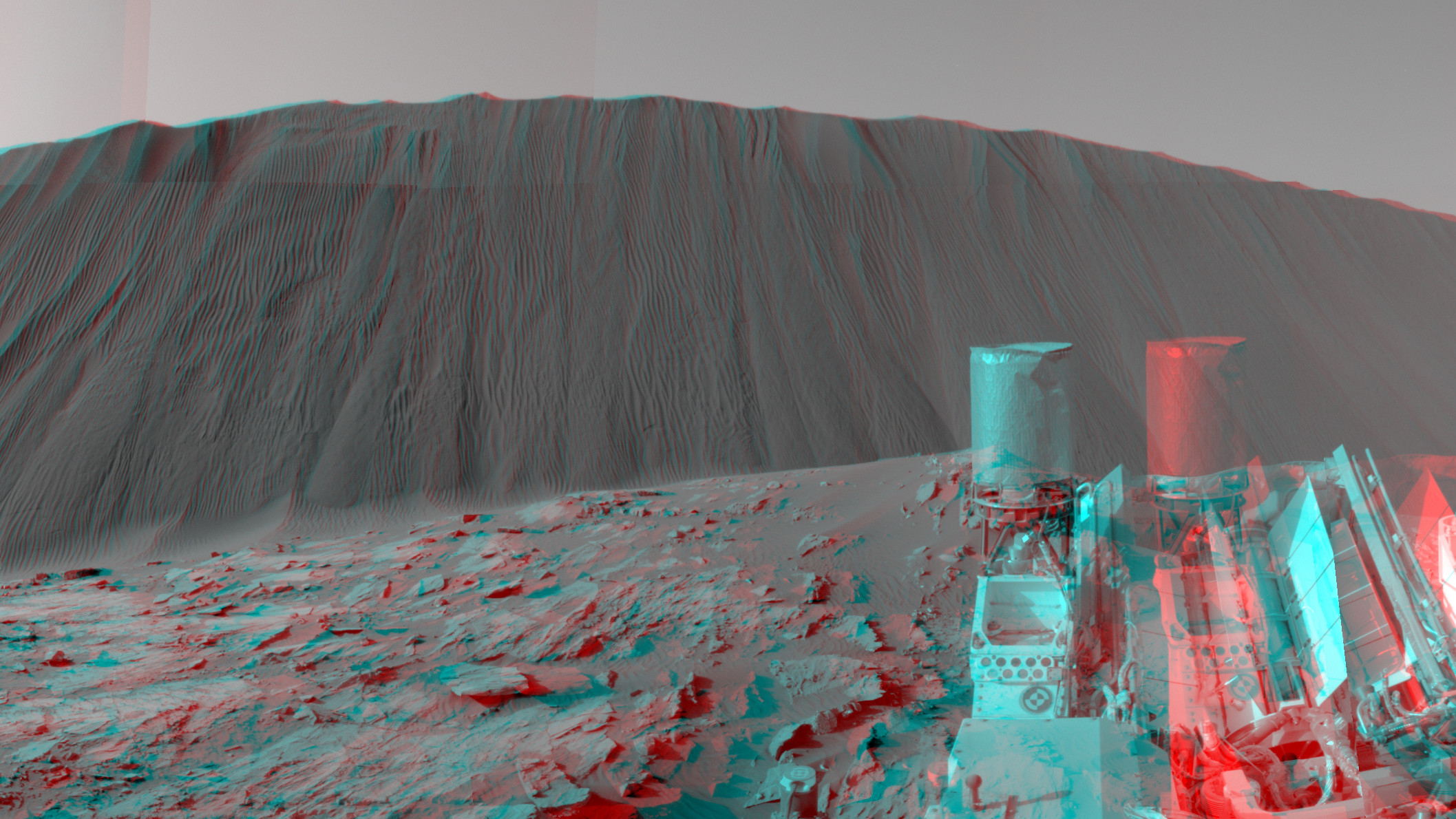 Снимок, сделанный марсоходом Curiosity. С&nbsp;сайта NASA (www.nasa.gov)
