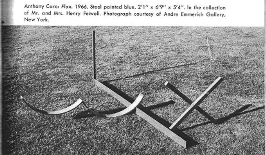 Энтони Каро. Флакс.&nbsp;1966. Сталь, покрашенная в&nbsp;синий.