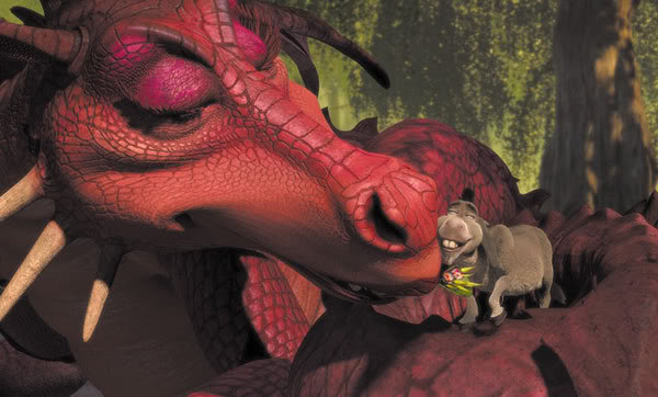 Дракониха&nbsp;— идеальная спутница жизни для Осла © DreamWorks