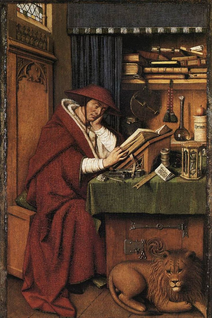 St. Jerome in His Study&nbsp;— Jan van Eyck