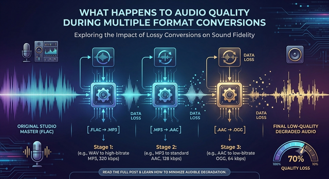 What Happens to Audio Quality During Multiple Format Conversions