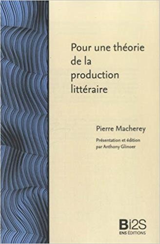 Вступление и&nbsp;перевод с&nbsp;французского С. Ермакова, выполнен по&nbsp;изданию: Macherey Pierre, Pour la théorie de la production littéraire (présentation et édition par Anthony Glinoer)&nbsp;— ENS, Lyon. Pp. 56-88. Перевод главы «Творчество и&nbsp;производство» выполнен&nbsp;В. Акуловой и&nbsp;Д. Потемкиным и&nbsp;опубликован ранее в&nbsp;ХЖ #79-80.