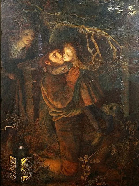 Артур Хьюз. Потерянный ребенок. 1872