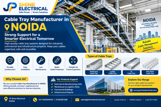 Cable Tray Manufacturer in NOIDA: Smarter Infrastructure for Modern Industries