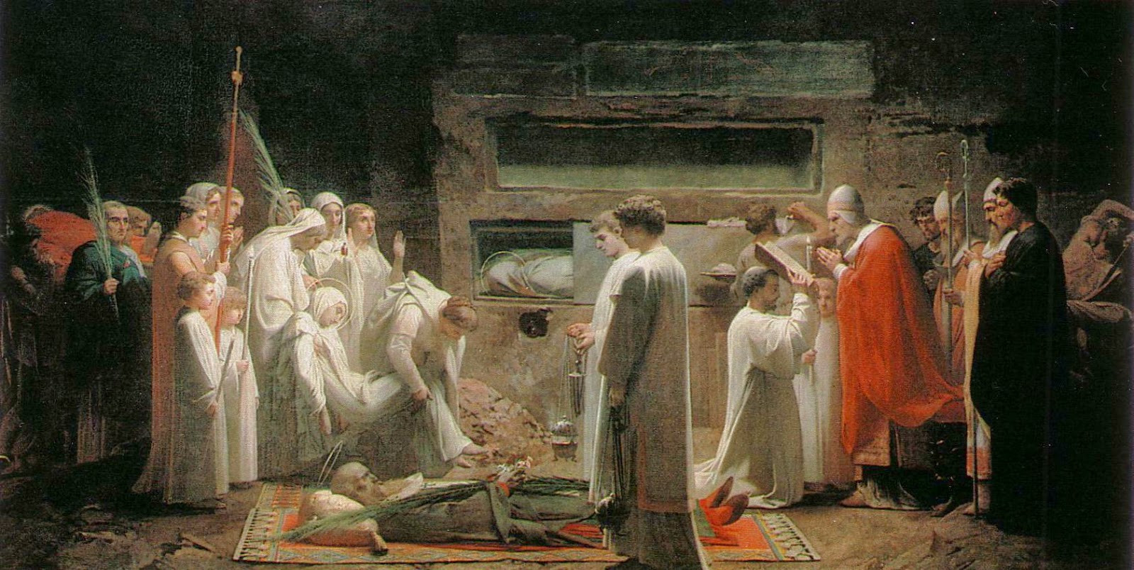 Жюль Эжен Леневё. «Мученики в&nbsp;катакомбах». 1855
