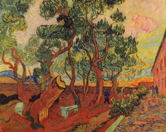 Винсент Ван Гог. «Сад лечебницы». 1889. Van Gogh Museum, Amsterdam (Vincent van Gogh Foundation).