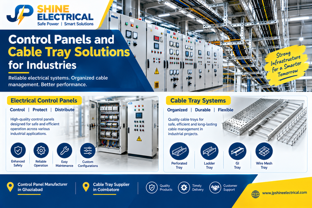 Control Panels and Cable Tray Solutions for Industries