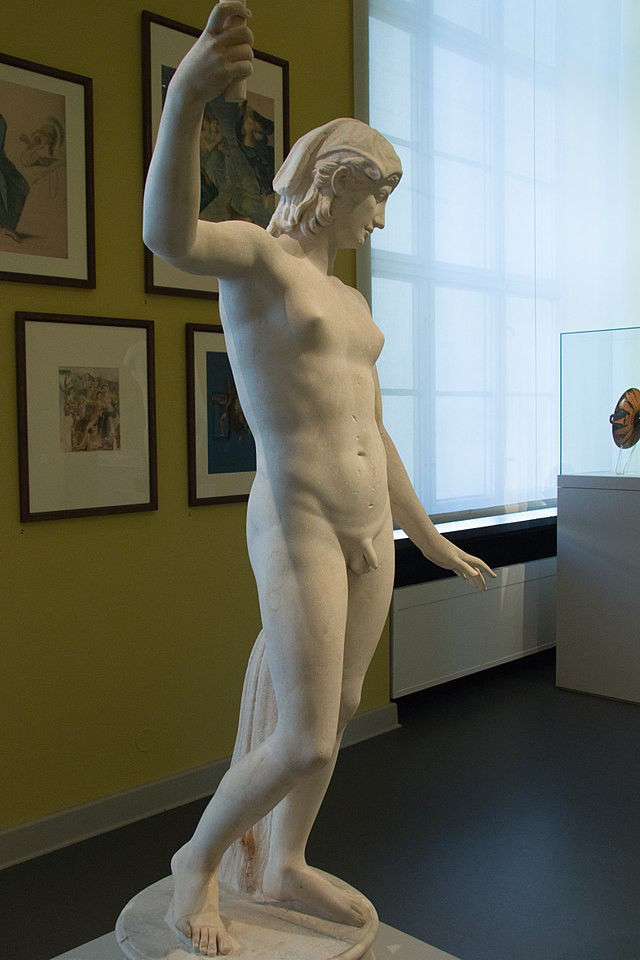 Hermaphroditus. Roman Age marble statue, around 120-140 AD. Antikensammlung Berlin