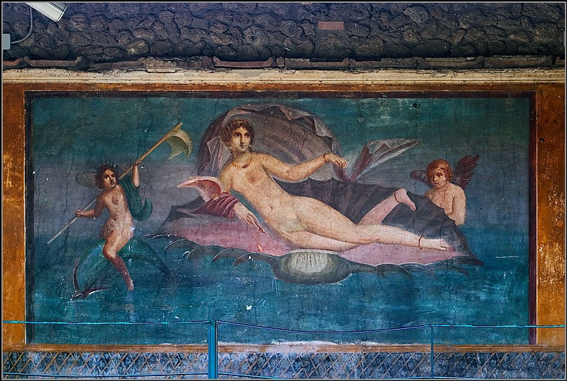 Фреска «Афродита Анадиомена», Помпеи, Дом Венеры, 1 в. н.э.