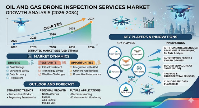 Oil and Gas Drone Inspection Services Market Growth Analysis, Dynamics, Key Players and Innovations, Outlook and Forecast 2026-2034