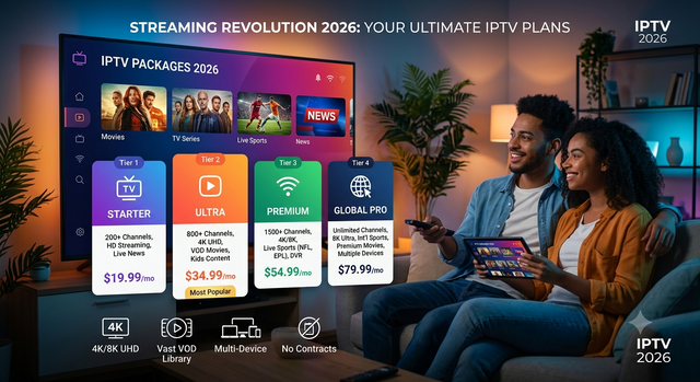 IPTV Packages: Complete Guide to Plans, Features & Pricing in 2026