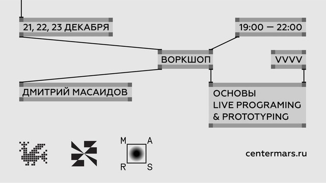 Воркшоп «Возможности визуального программирования на VVVV»