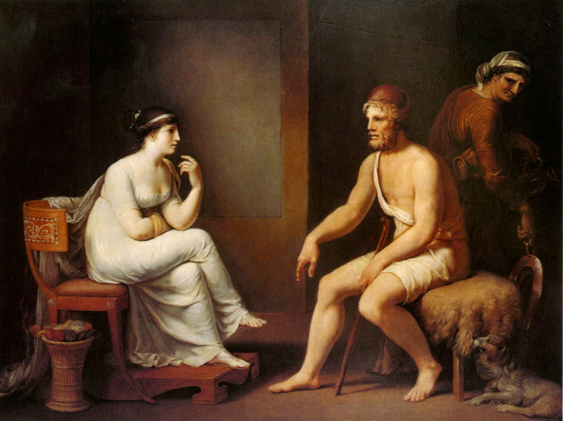 Odysseus and Penelope (1802) by Tischbein 