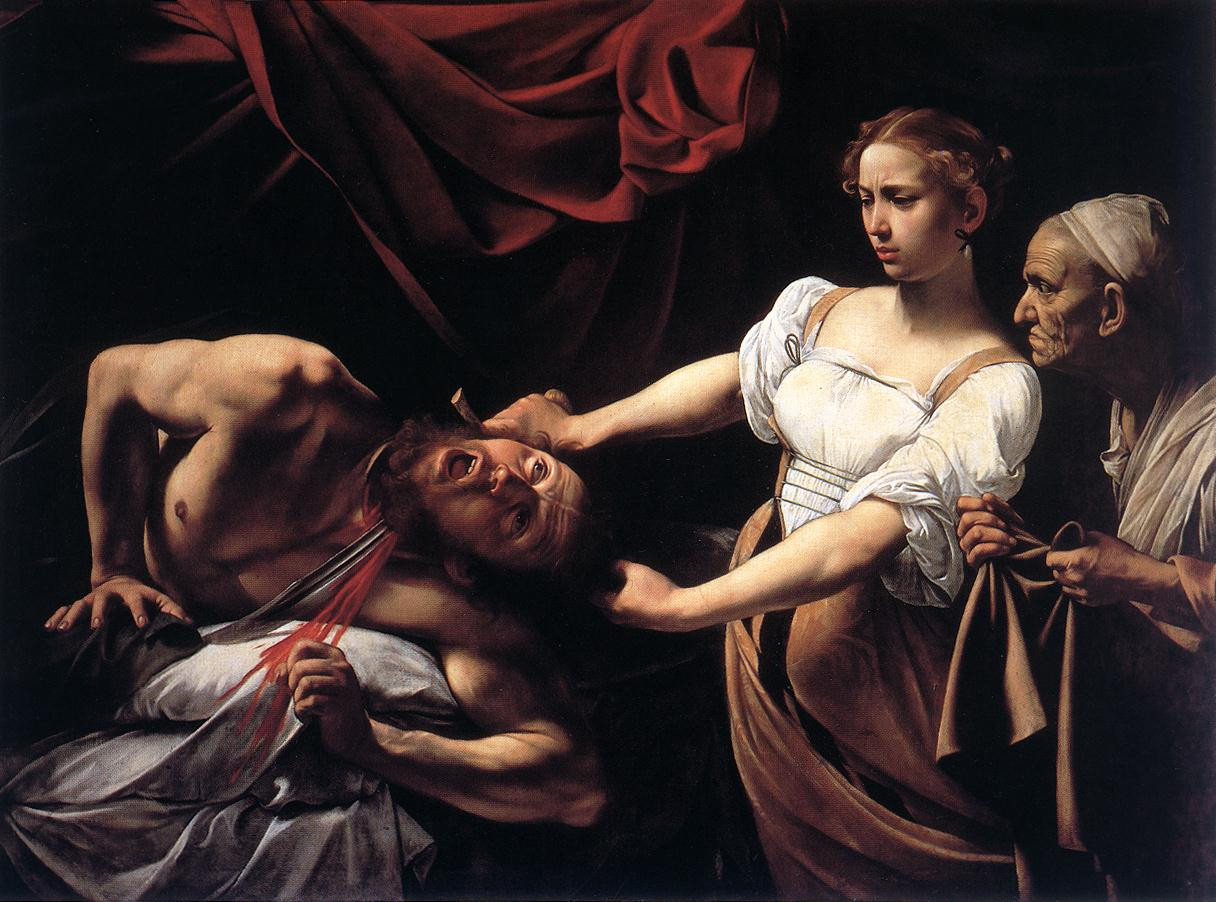 Caravaggio «Judith Beheading Holofernes», 1602, Galleria Nazionale d’Arte Antica at Palazzo Barberini, Rome
