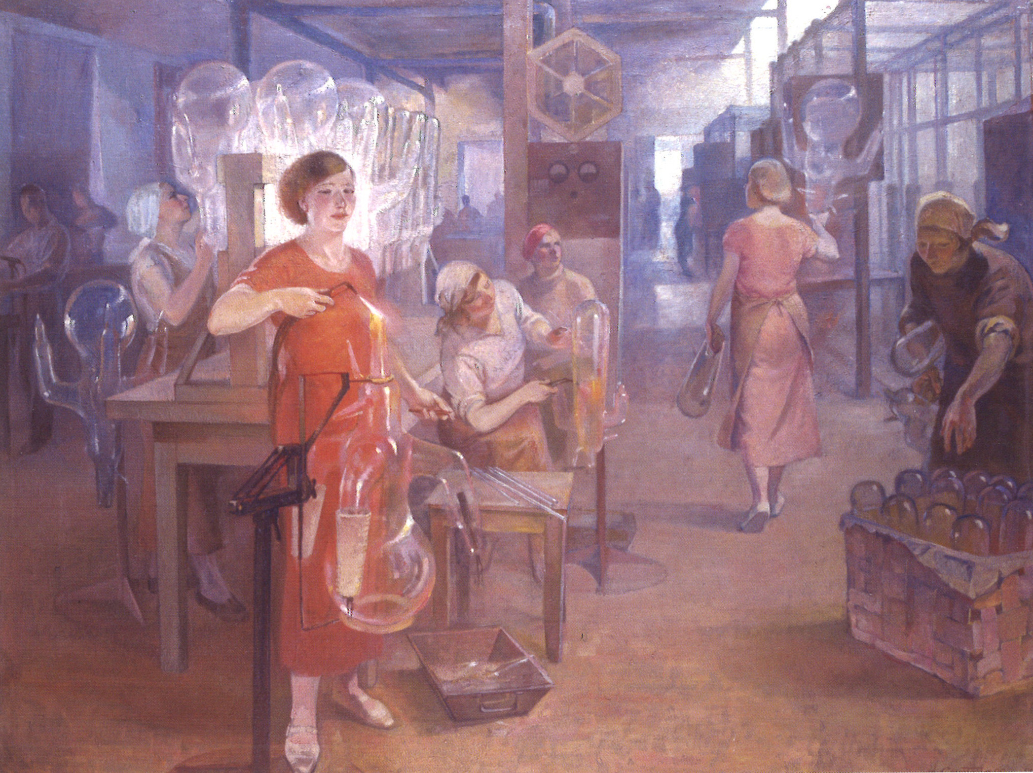 Комсомолки завода «Светлана» (худ.&nbsp;— А. Ситтаро). 1937