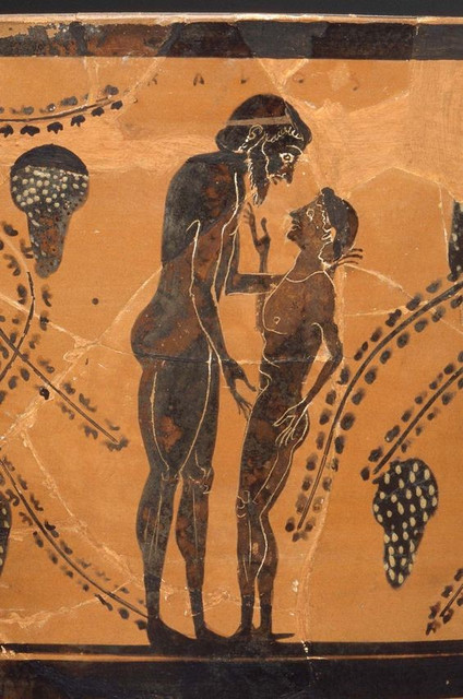 Man and adolescent male, c.&nbsp;500 BC Photo by World History ArchiveAlamy Stock Photo