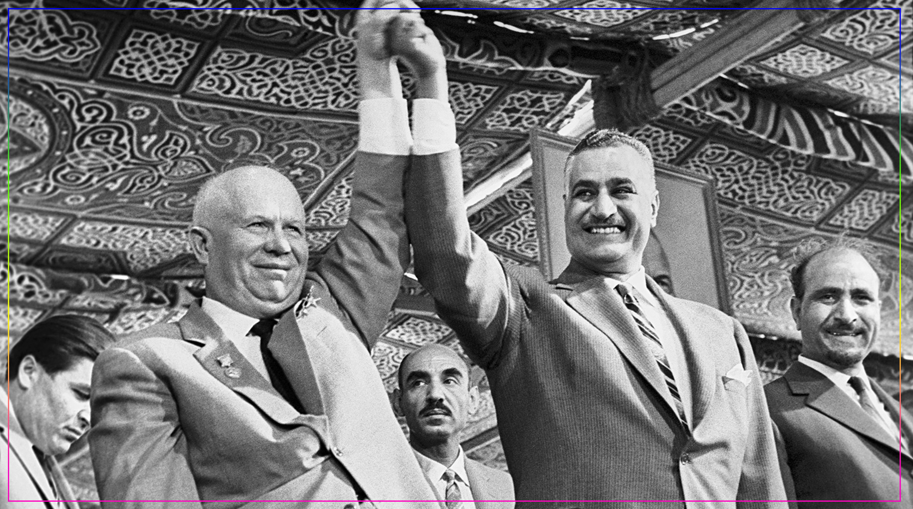 Первый секретарь ЦК КПСС Хрущев и президент ОАР Насер, 1964.  Источник: Василий Егоров/ТАСС