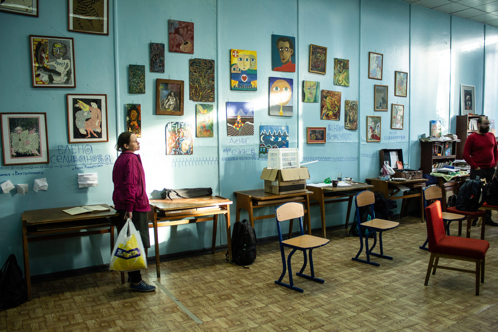 Выставка андеграундных художников круга Олега Волова, «Студия 312», Новосибирск, сентябрь 2019.