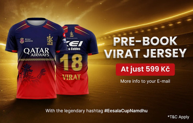 Fan Alert: Grab Your Virat 18 Jersey for Just 599 Kč at Dookan Indian Grocery Prague Store