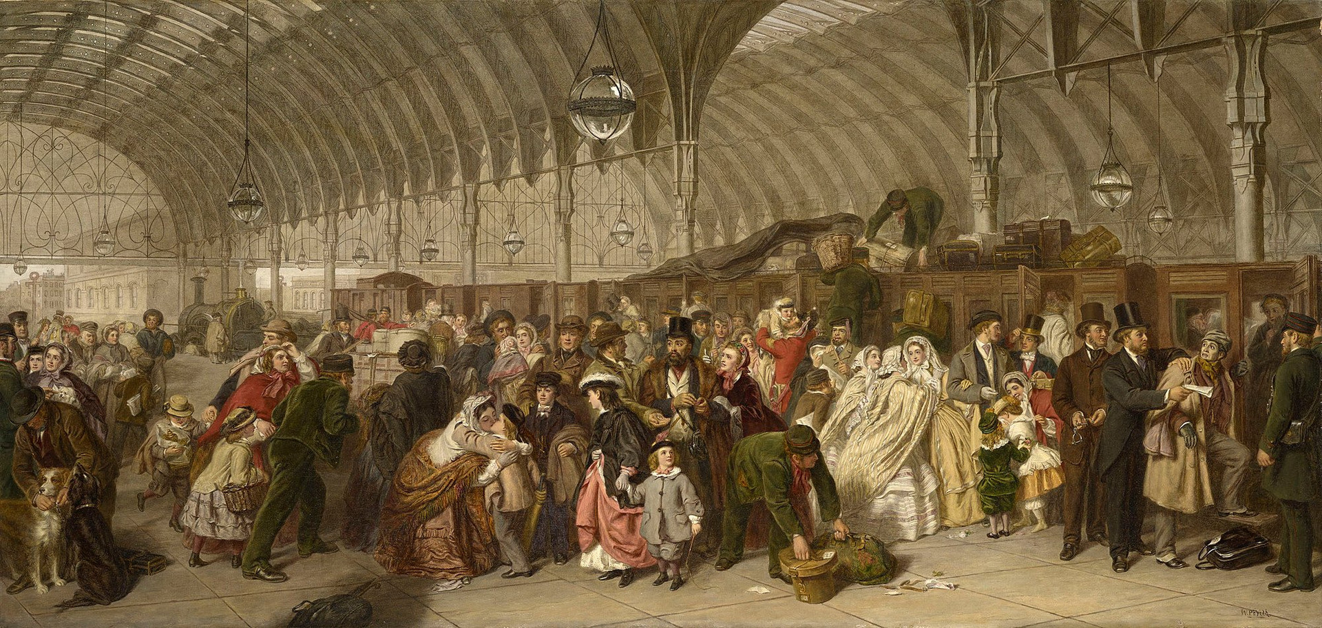 William Powell Frith. The Railway Station, 1862.