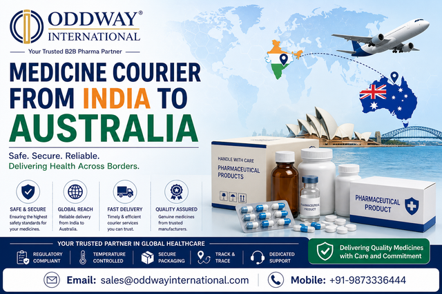 Medicine Courier from India to Australia: Global Shipping - Oddway