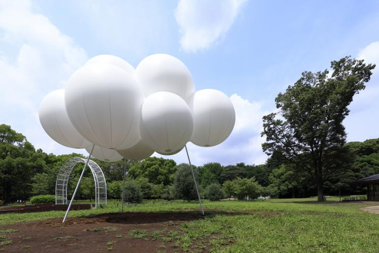 Временный павильон-облако, дизайн Су Фудзимото