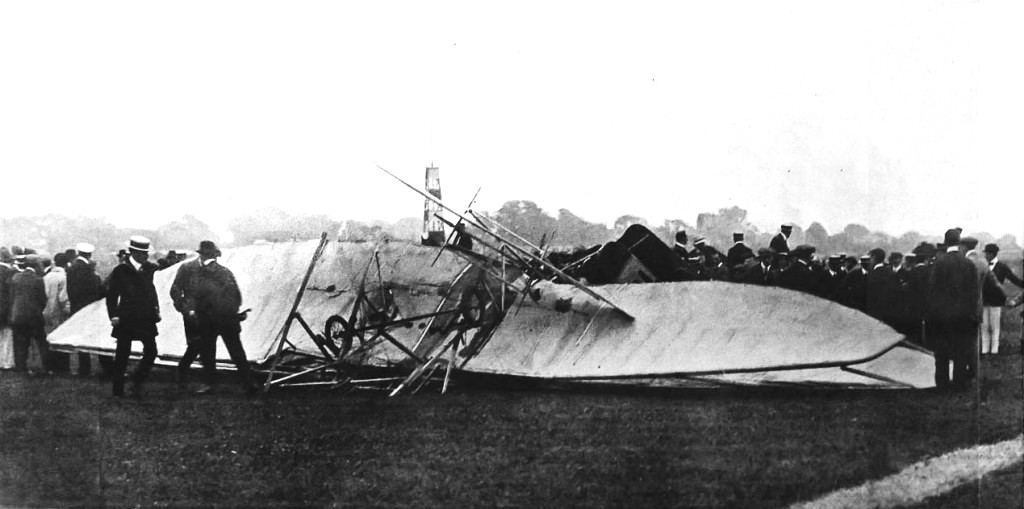 Крушение самолета Чарльза Роллса, 1910&nbsp;г.