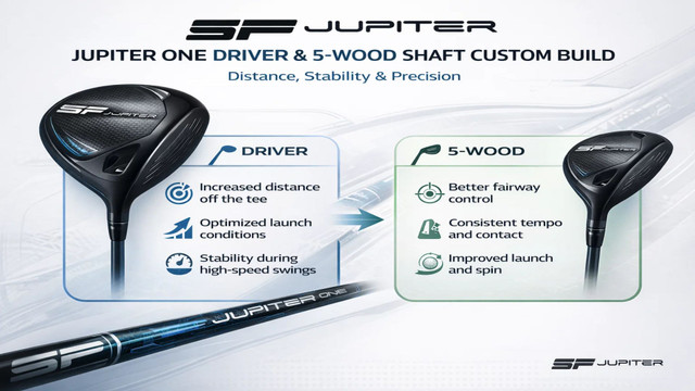 JUPITER ONE Driver & 5-Wood Shaft Custom Build: Distance, Stability & Precision