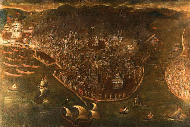Падение Константинополя (1453). Картина неизвестного венецианского художника конца XV&nbsp;— нач. XVI века