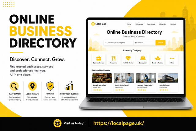 Startup business directory UK local page for new companies