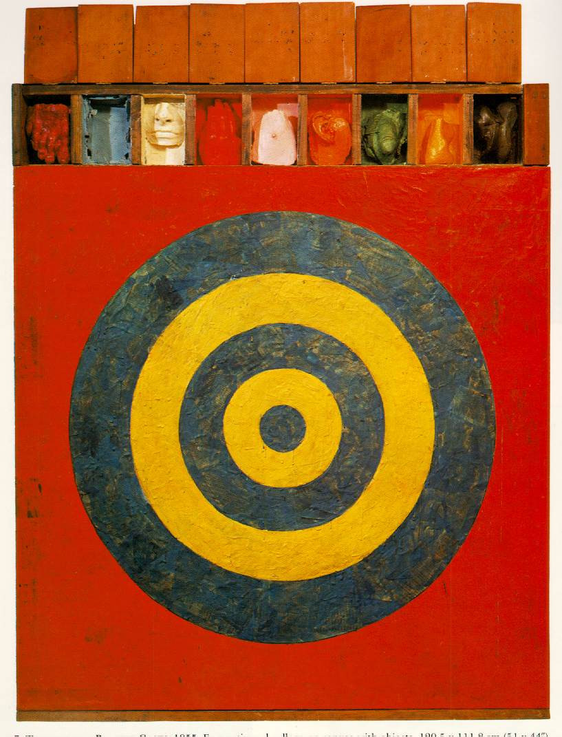 Jasper Johns, TARGET WITH PLASTER CASTS (1955)