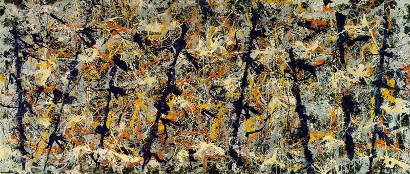 Jackson Pollock, Blue Poles (1952) // from Wikimedia Commons